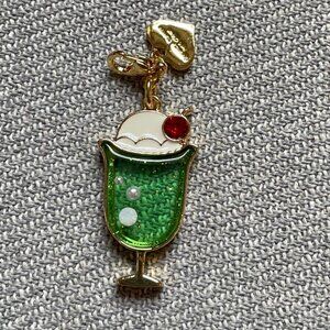 Green Soda Float Charm — Kawaii Accessory ✨